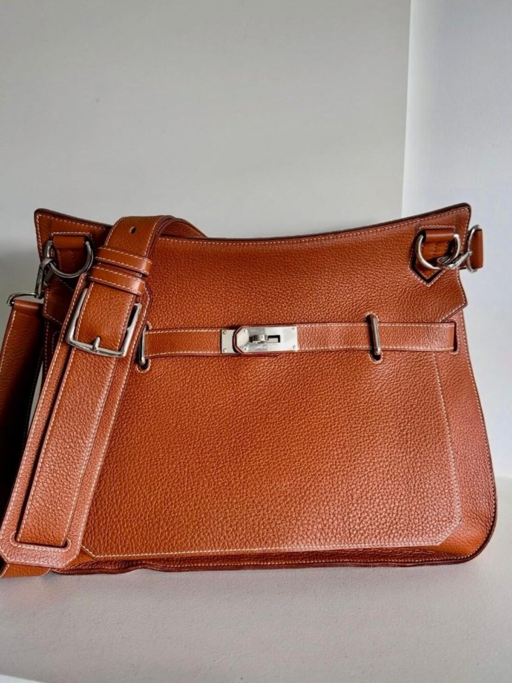 Hermès Jypsière 34 – Taurillon Clémence Leather (Gold)